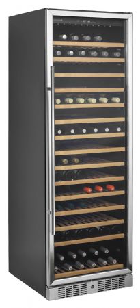 Cave à vins 1 porte vitrée positive noir 350 L +5 à +18 °C - Tefcold - TFW400-S