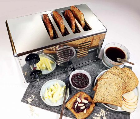 Toaster professionnel 4 rubans Monophasé 1800 W 370x210x230 mm - Sofraca - TG4