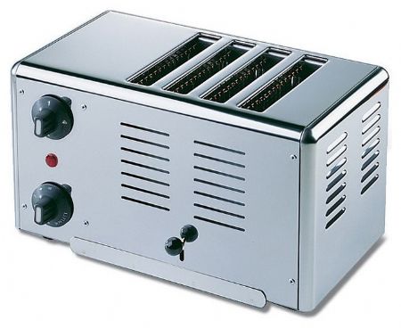 Toaster professionnel 4 rubans Monophasé 1800 W 370x210x230 mm - Sofraca - TG4 Toaster professionnel 4 rubans Monophasé 1800 W 370x210x230 mm - Sofraca - TG4