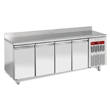 Table négative murale ventilée 4 portes pleines GN 1/1 550 L - Diamond - TG4B/HA-R2