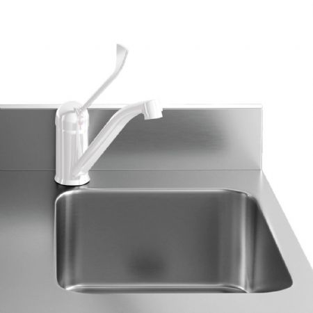 Table réfrigérée professionnelle 4 portes GN 1/1 positive avec évier incorporé - Diamond - TG4N/HA-R2EV