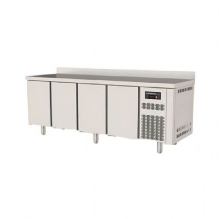 Table desserte réfrigérée positive 4 portes pleines 543 L avec dosseret - Coreco - TGR-225-S Table desserte réfrigérée positive 4 portes pleines 543 L avec dosseret - Coreco - TGR-225-S