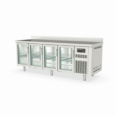 Table desserte réfrigérée positive 4 portes vitrées 543 L - Coreco - TGRV-225-S Table desserte réfrigérée positive 4 portes vitrées 543 L - Coreco - TGRV-225-S