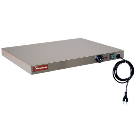 Plaque chauffante en inox thermostat réglable 30-90°C 500x350x60 mm - Diamond - TH/500 Plaque chauffante en inox thermostat réglable 30-90°C 500x350x60 mm - Diamond - TH/500