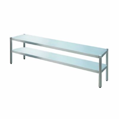 Etagre professionnelle inox  monter 2 niveaux - 1600x350x700mm