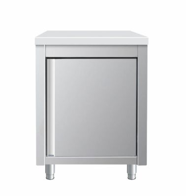 Meuble bas inox 1 porte battante 600x600x850mm