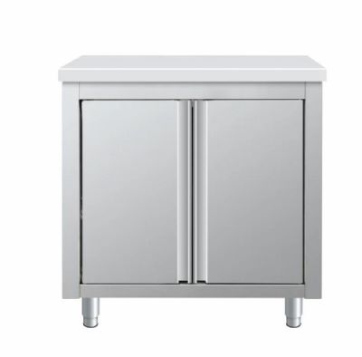 Meuble bas inox 2 portes battantes - 800x700x850mm