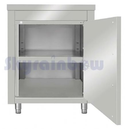 Placard adossé porte battante, 800 x 700 x 850+100 mm - Skyrainbow - THASR87A