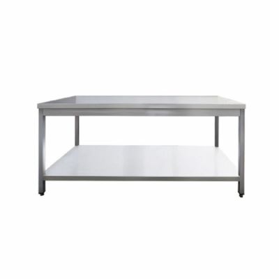 Table de travail inox avec étagère inférieure - 2000x600x850mm Table de travail inox avec étagère inférieure - 2000x600x850mm