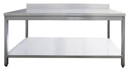 Table de Travail Inox - adossée, 600 x 600 x850 +100 mm - Skyrainbow - THATS66A Table de Travail Inox - adossée, 600 x 600 x850 +100 mm - Skyrainbow - THATS66A