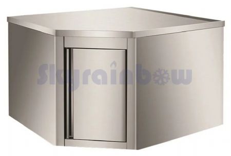 Placard mural Inox - porte battante, 720 x 720 x 400 x 650 mm - Skyrainbow - THEHR74