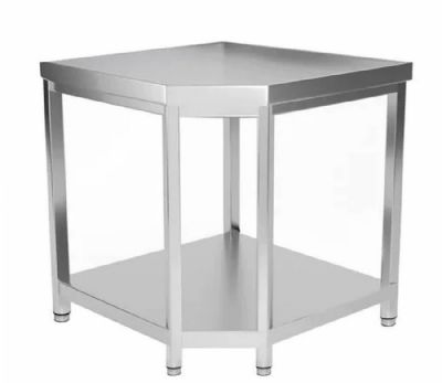 Table de travail inox angulaire - 1000x1000x600x850 mm