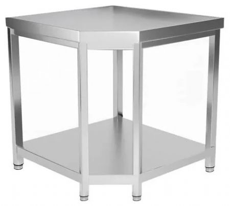 Table de Travail Inox - d'angle centrale, 1000x1000x 600x850 mm - Skyrainbow - THGESR106 Table de Travail Inox - d'angle centrale, 1000x1000x 600x850 mm - Skyrainbow - THGESR106