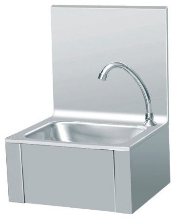 Lave-mains professionnel en acier inoxydable 400x340x585 mm - Skyrainbow - THHWR43K