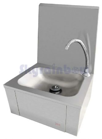 Lave-mains professionnel en acier inoxydable 400x340x585 mm - Skyrainbow - THHWR43K
