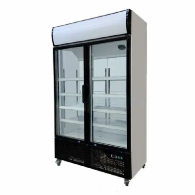 Armoire à boissons blanche 2 portes vitrées +2/ +8°C - 600L Armoire à boissons blanche 2 portes vitrées +2/ +8°C - 600L