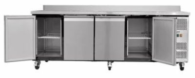 Table desserte rfrigre avec dosseret 4 portes -2 / +8c - 553L