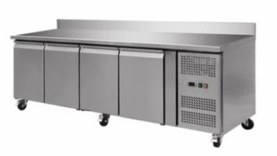 Table desserte rfrigre avec dosseret 4 portes -2 / +8c - 553L