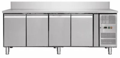 Table desserte rfrigre avec dosseret 4 portes -2 / +8c - 553L