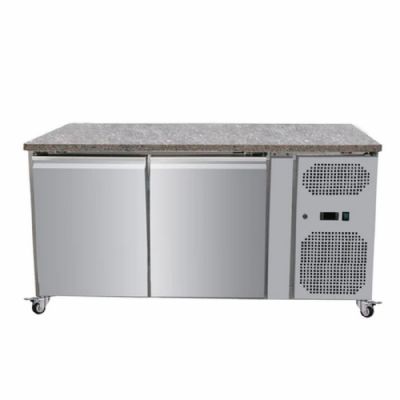 Tour patissier rfrigr avec plan de travail granit 2 portes -2 / +8c - 363L