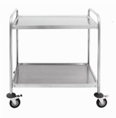 Chariot de service inox 2 niveaux - 1000x600x940mm