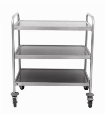 Chariot de service inox 3 niveaux - 1000x600x940mm