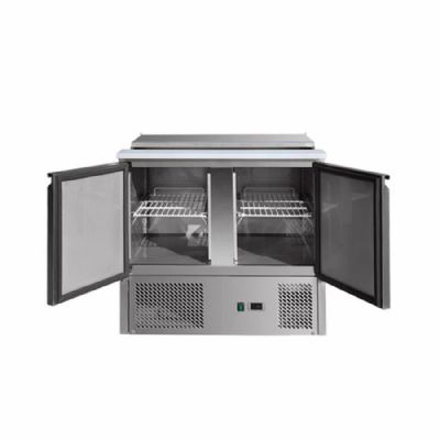 Saladette rfrigre 2 portes positive avec capot - 240 l