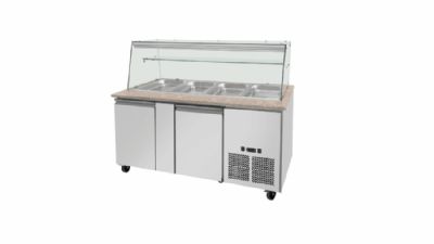 Saladette rfrigre 2 portes temprature 0/ +8C 4xGN1/1 - 500L