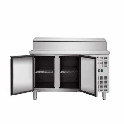 Saladette r�frig�r�e positive 2 portes avec capot - 7xGN1/4