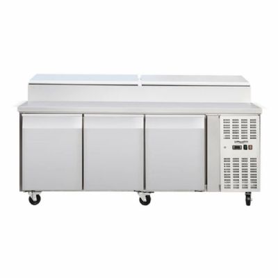 Saladette rfrigre positive 3 portes avec capot - 10xGN1/3
