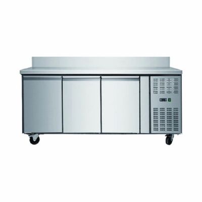 Table de travail rfrigre 3 portes avec dosseret -2 / +8c - 417L