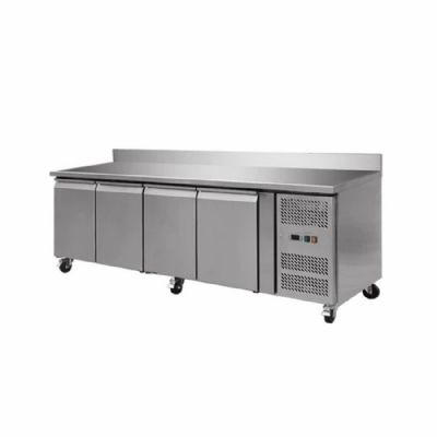 Table de travail rfrigre 4 portes avec dosseret -2 / +8c - 553L