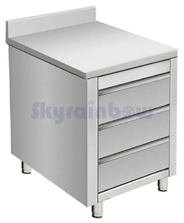Placard adossé - 3 tiroirs, 500 x 700 x 850 +100 mm - Skyrainbow - THSS3R57A Placard adossé - 3 tiroirs, 500 x 700 x 850 +100 mm - Skyrainbow - THSS3R57A