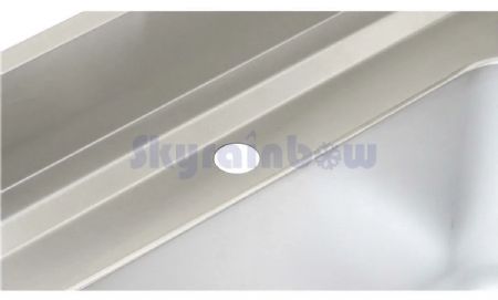 Plonge Inox - 2 Bacs- égouttoir à droite, 1400 x 700 x850+100 mm - Skyrainbow - THSTR147BL2