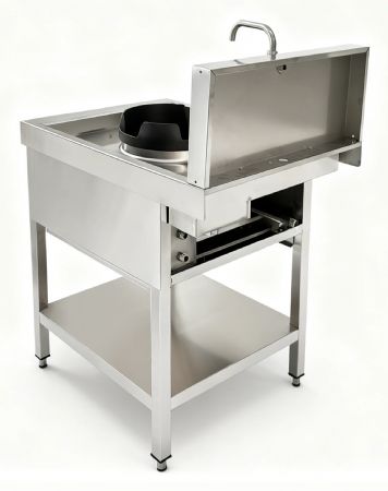 Réchaud wok gaz professionnel 35 kW 1 zone - Skyrainbow - THW1