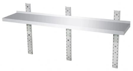 Étagère murale Inox - 1 niveau, 2000 x300 x 350 mm - Skyrainbow - THWBS1R203