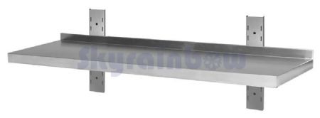 Étagère murale Inox - 1 niveau, 800x400 x 350 mm - Skyrainbow - THWBS1R84