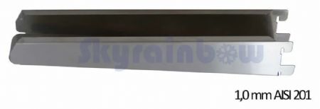 Étagère murale Inox - 2 niveaux, 1600 x 300 x 700 mm - Skyrainbow - THWBS2R163