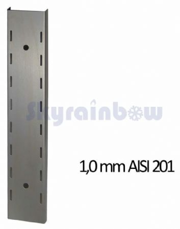 Étagère murale Inox - 2 niveaux, 1600 x 300 x 700 mm - Skyrainbow - THWBS2R163