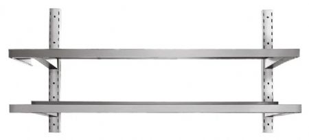Étagère murale Inox - 2 niveaux, 2000 x 300 x 700 mm - Skyrainbow - THWBS2R203 Étagère murale Inox - 2 niveaux, 2000 x 300 x 700 mm - Skyrainbow - THWBS2R203