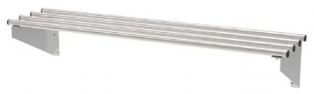 Étagère murale Inox - ajourées - 1 niveau, 1200 x300 mm - Skyrainbow - THWGL123
