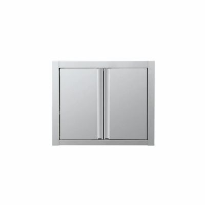 Armoire murale inox suspendue avec 2 portes battantes - 800x400x650mm