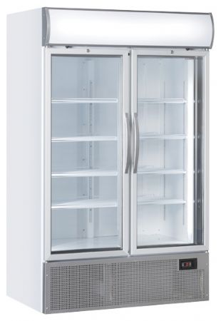 Armoire à boissons réfrigérée vitrée blanche 1082 L +1/+10°C - Coolhead - TKG 1000H