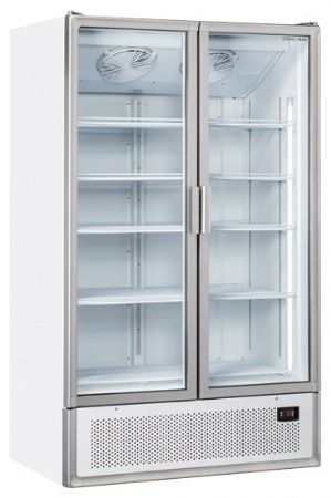 Armoire à boissons réfrigérée vitrée blanche 1200 L +2/+10°C - Coolhead - TKG 1200