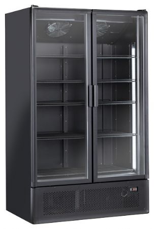Armoire à boissons réfrigérée vitrée noire 1200 L +2/+10°C - Coolhead - TKG 1200B