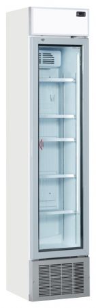 Armoire à boissons réfrigérée 1 porte vitrée blanche 180 L +1/+12°C - Coolhead - TKG 288C