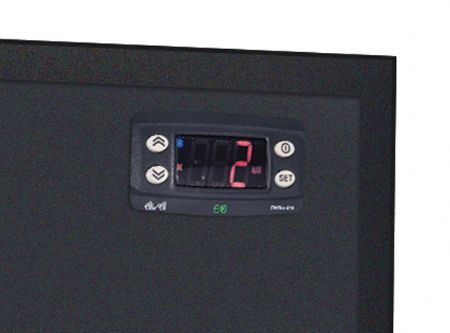 Armoire  boissons positive noire 1 porte vitre 0 / +7 C - 180L