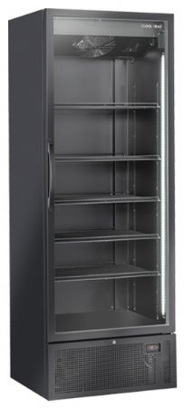 Armoire réfrigérée positive 1 porte vitrée noire 704 L - Coolhead - TKG 710B