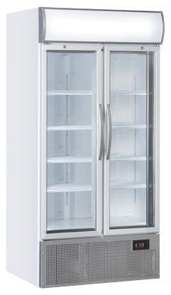 Armoire à boissons réfrigérée vitrée blanche 882 L +1/+10°C - Coolhead - TKG 800H