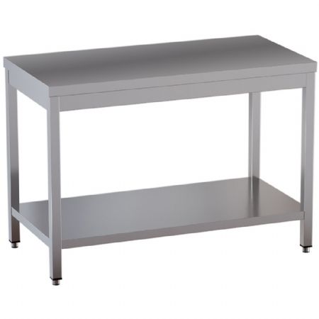 Table de Travail Inox avec sous tablette 1000x700x850/880 mm - Diamond Promo - TL1071-ST3